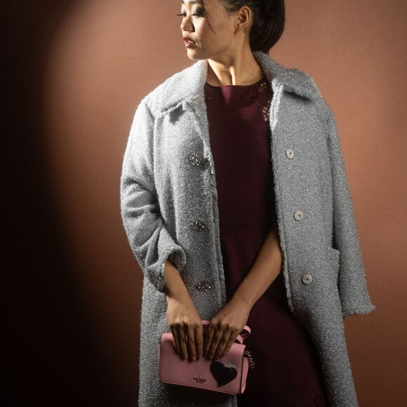 Unique Kate Spade Love Birds Neon Peony Small Flap Crossbody Bag - Picture 9 of 10